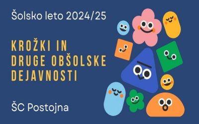 Krožki in obšolske dejavnosti na ŠC Postojna – Prijave