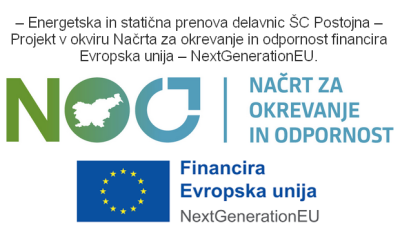 Energetska in statična prenova delavnic ŠC Postojna